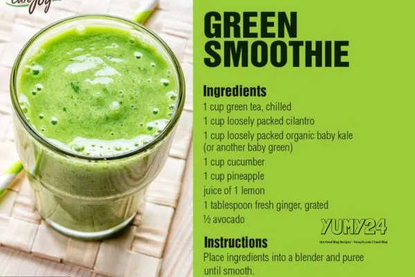 Raw Food Green Kale Smoothie: A Nutritious for Food Lover