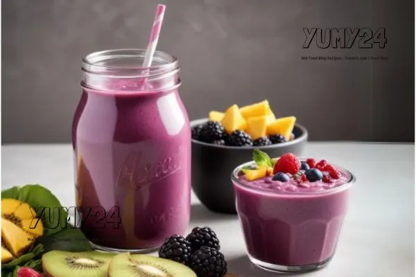 Playful Berry and Acai Smoothie Recipe | yumy24.com