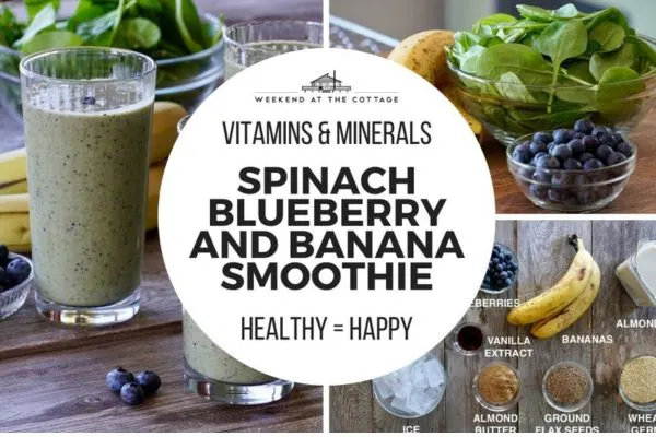 Blueberry and Spinach Superfood Green Smoothie