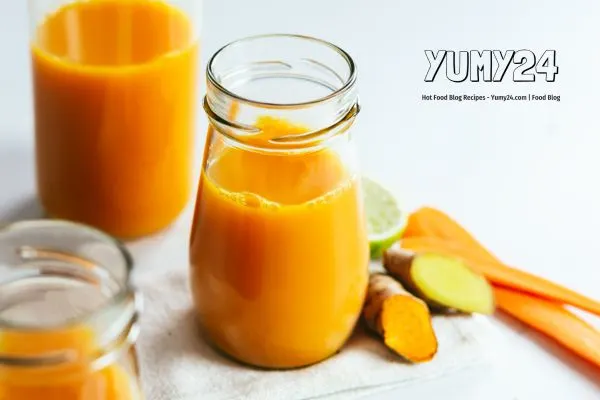 Carrot Turmeric Ginger Juice Refreshing Anti-Inflammatory