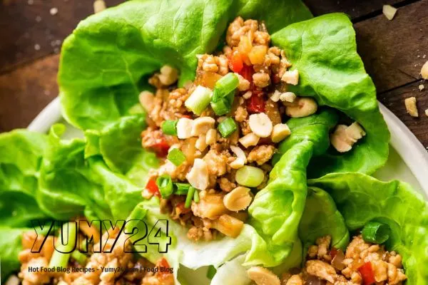 Chicken Lettuce Wraps Recipe with Caramel Sauce At Yumy24