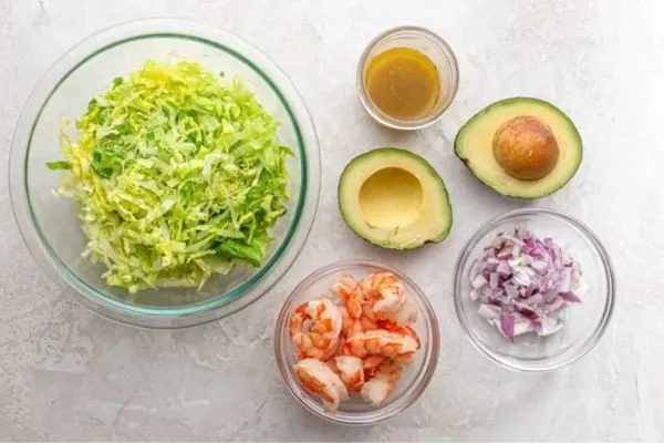 Basil Avocado Shrimp Salad Wraps Sweet Potato Chips Yumy24