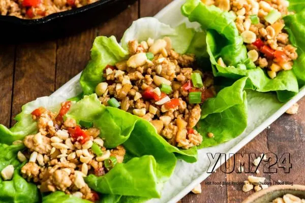 Chicken Lettuce Wraps Recipe with Caramel Sauce At Yumy24