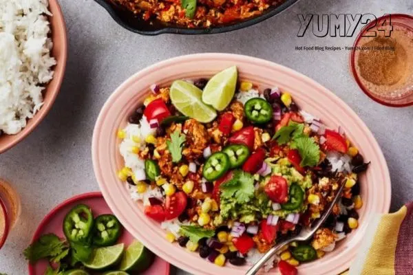 Easy and Healthy Burrito Bowl Recipe | Yumy24.com 2024