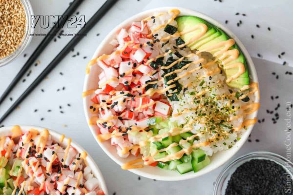 Easy Quick Sushi Bowl Recipe Healthy Bowls At Yumy24.com