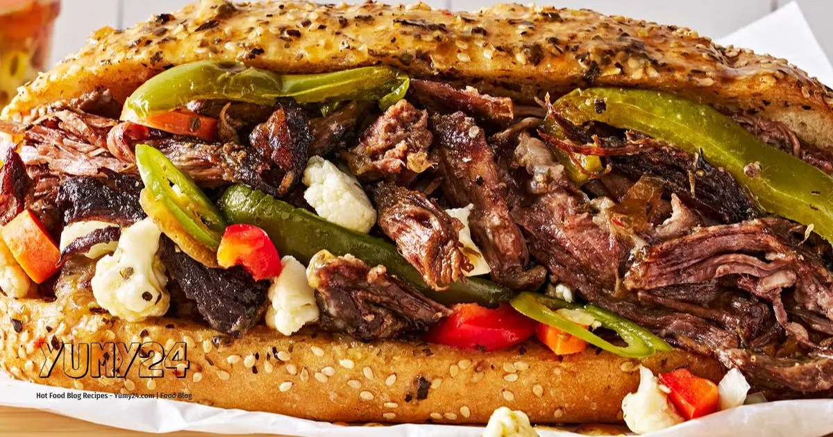 Best Italian Beef Sandwich Recipe Juicy & Flavorful yumy24