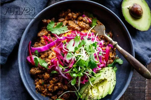 A Delicious and Healthy Mole Black Beans Beans Bowl