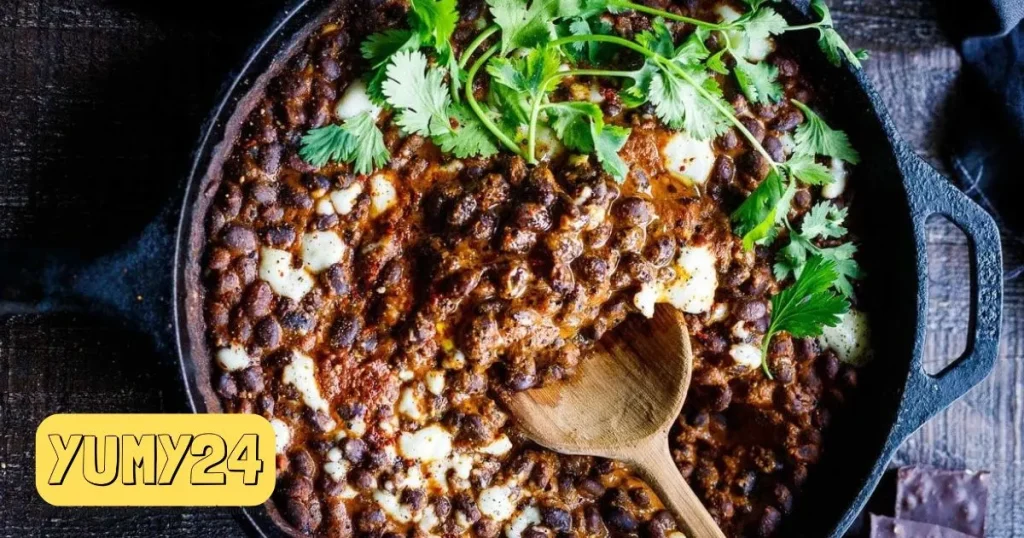 A Delicious and Healthy Mole Black Beans Beans Bowl