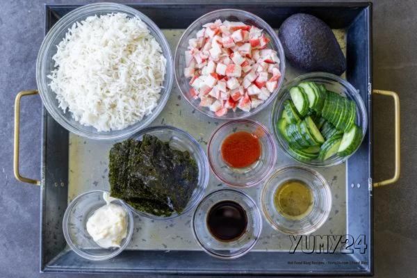 Easy Quick Sushi Bowl Recipe Healthy Bowls At Yumy24.com