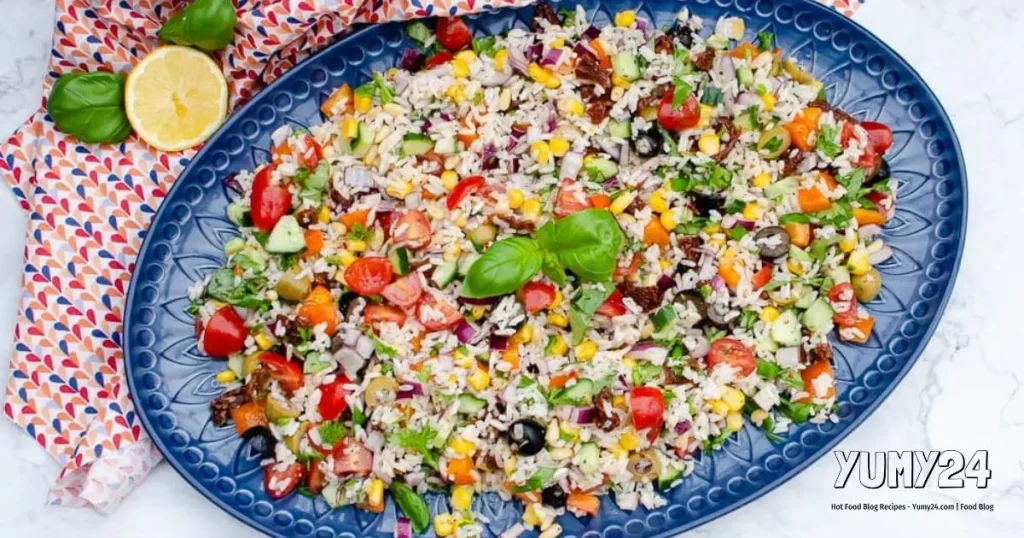 Italian Rice Salad | Mediterranean Diet Cold Recipe 2024