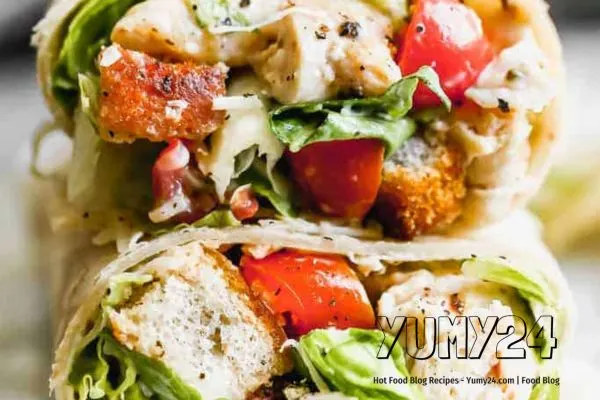 Chicken Caesar Wrap Recipe Healthy & Delicious Wraps yumy24