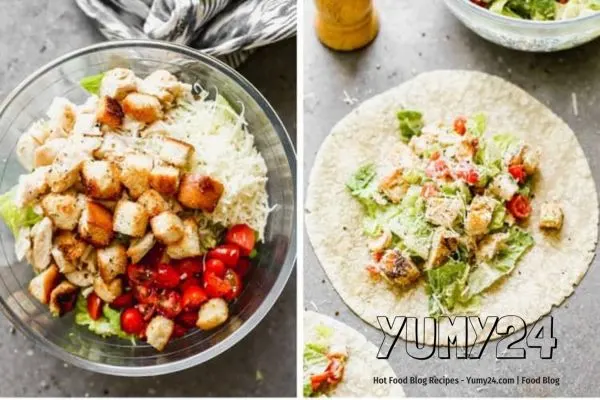 Chicken Caesar Wrap Recipe Healthy & Delicious Wraps yumy24