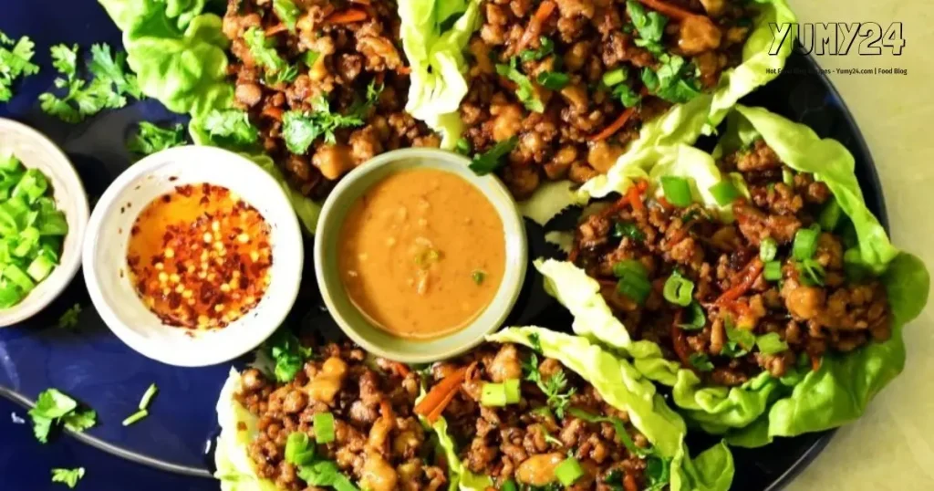 Chicken Lettuce Wraps with Peanut Sauce Healthy Recipe 2024