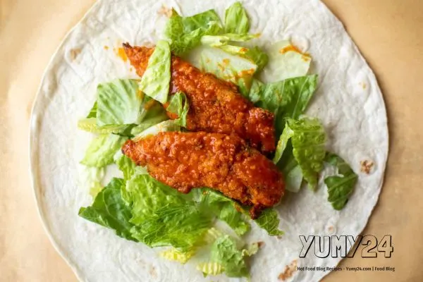 Honey Buffalo Chicken Wraps Recipe Sweet & Spicy Wrap yumy24