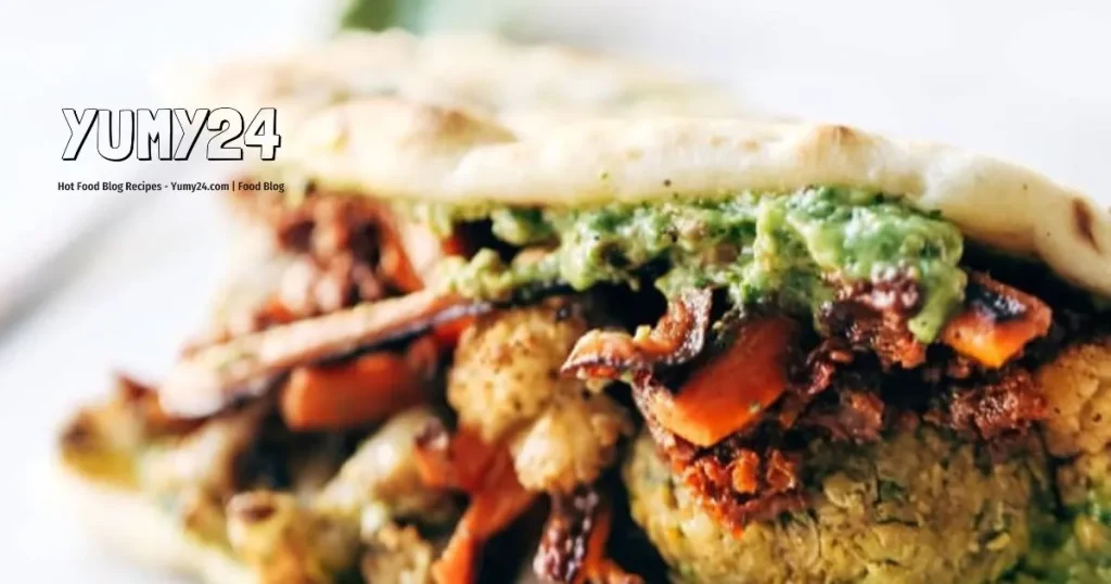 The Healthy Roasted Vegetable Baked Falafel Wraps Recipe