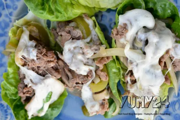 Low-Carb Philly Cheesesteak Lettuce Wraps Scream Recipe