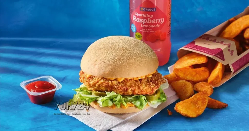 Menu for Greggs Chicken Burger: A Delicious Treat at Yumy24